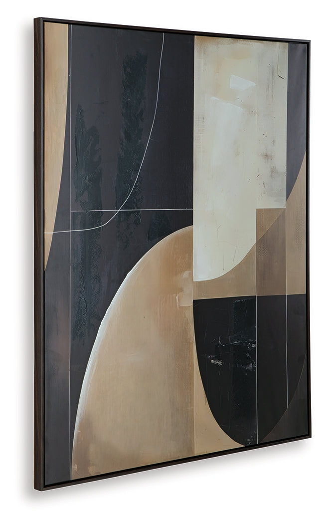 Ewanford Black/Brown/Tan Wall Art - Ornate Home