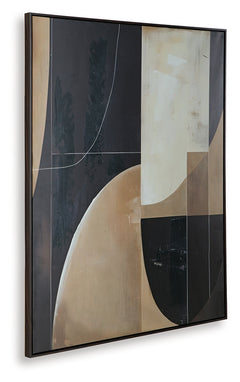 Ewanford Black/Brown/Tan Wall Art - Ornate Home