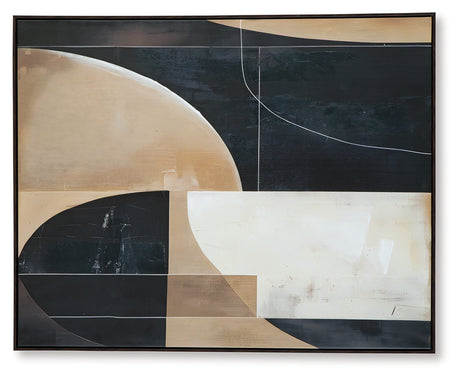 Ewanford Black/Brown/Tan Wall Art - Ornate Home