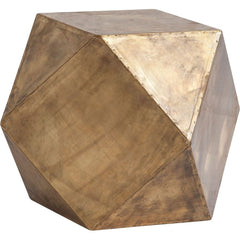 Exagoni Brass Hexagonal End/Side Table - Ornate Home