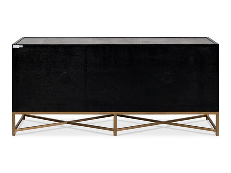 Exavier Grey Four Door Sideboard - Ornate Home