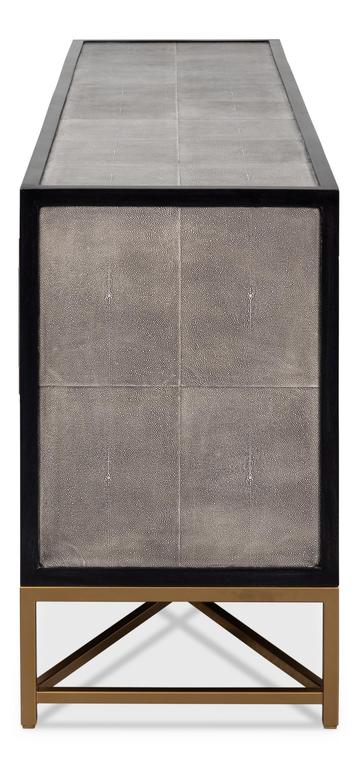 Exavier Grey Four Door Sideboard - Ornate Home