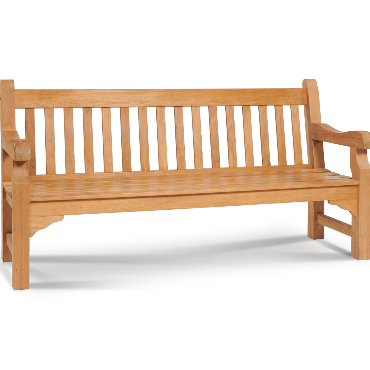 HiTeak Exbury 3-Person Teak Outdoor Bench | Ornate Home