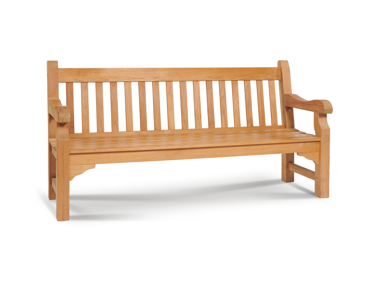 Exbury 3-Person Teak Outdoor Bench - Ornate Home