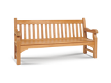 Exbury 3-Person Teak Outdoor Bench - Ornate Home