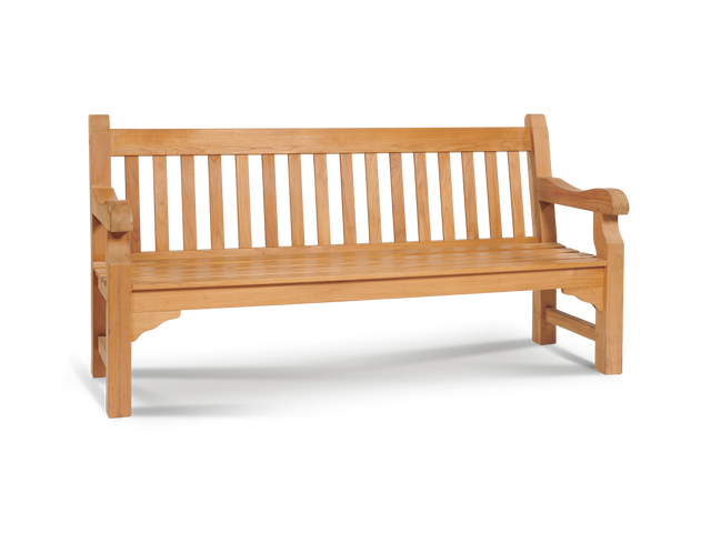 Exbury 3-Person Teak Outdoor Bench - Ornate Home