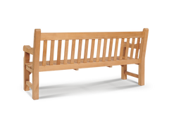 Exbury 3-Person Teak Outdoor Bench - Ornate Home