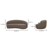 Excelsior Warm Taupe Sofa - Ornate Home