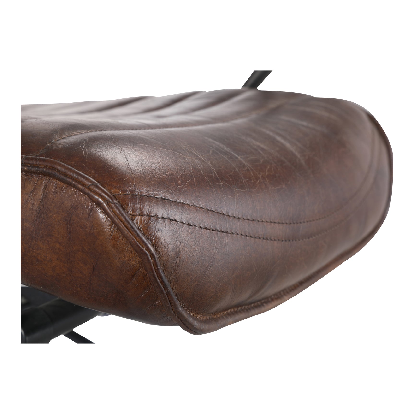 Executive Dark Brown Leather Office Chair - Ornate Home