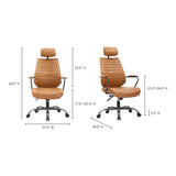 Executive Orange Office Chair - Ornate Home