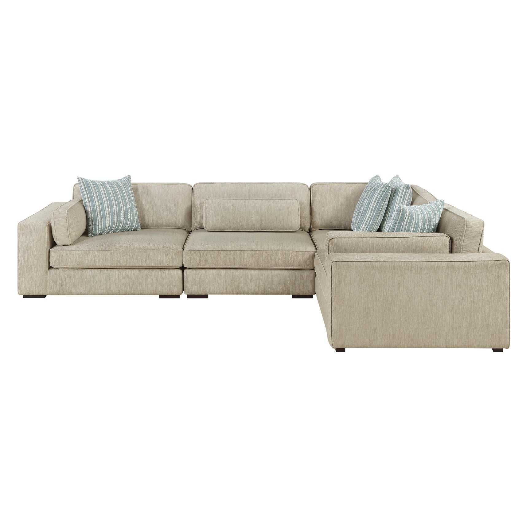 Exeter Beige 4-Piece Sectional - Ornate Home