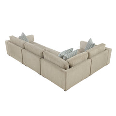 Exeter Beige 4-Piece Sectional - Ornate Home
