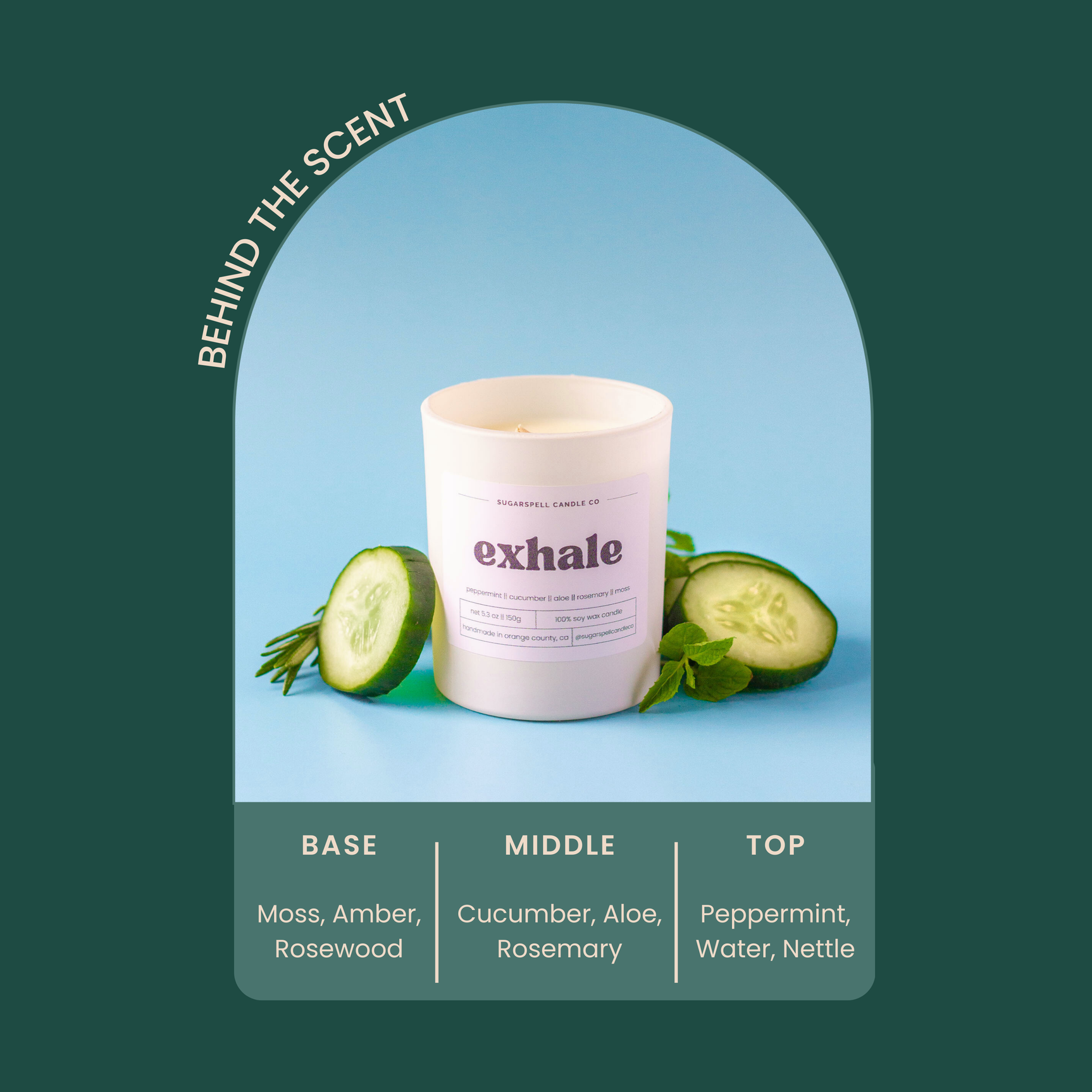 Exhale 5.3oz Soy Candle - Ornate Home