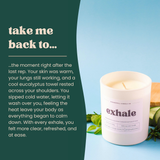 Exhale 5.3oz Soy Candle - Ornate Home