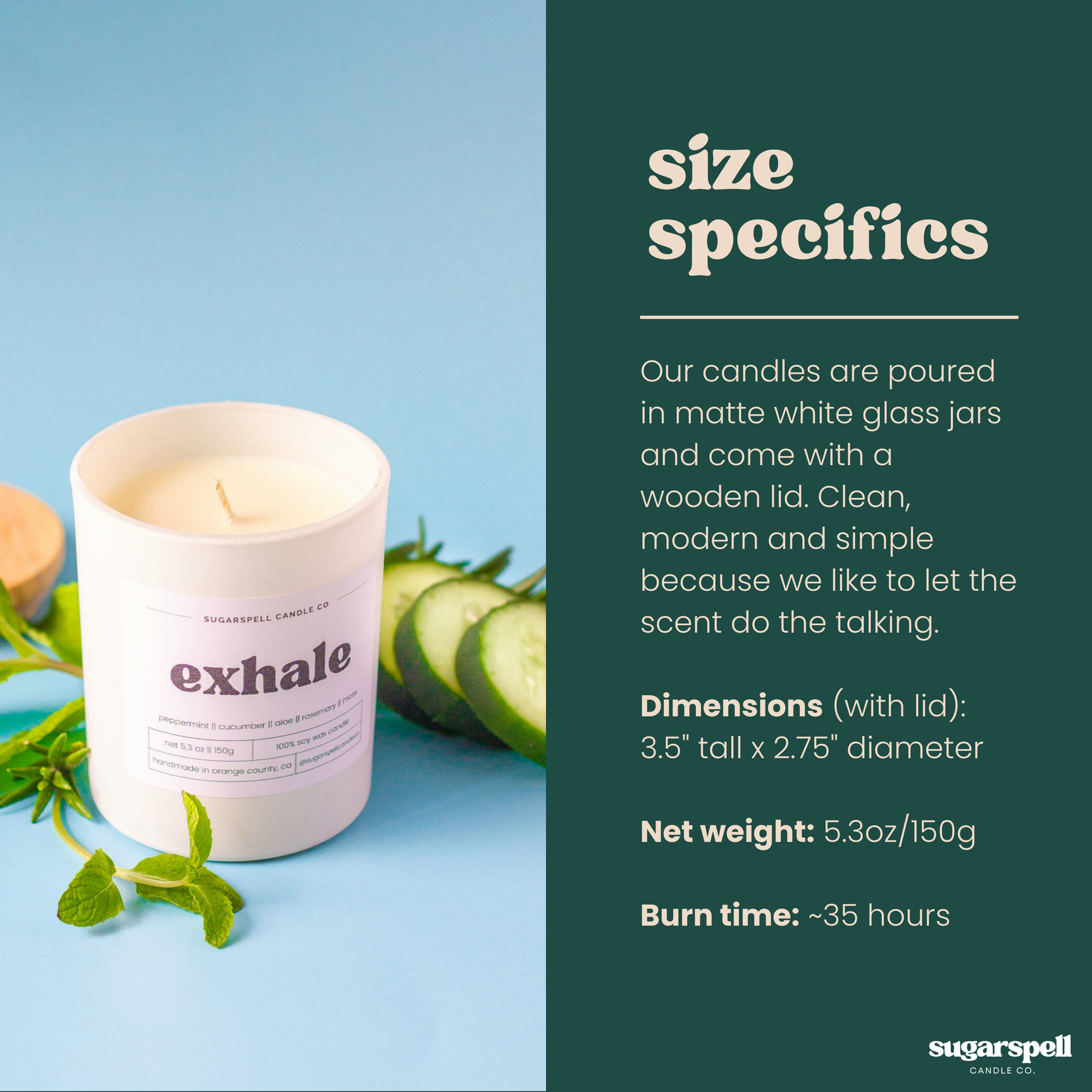 Exhale 5.3oz Soy Candle - Ornate Home