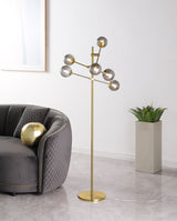 Exline Gold Floor Lamp - Ornate Home