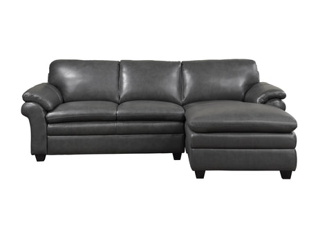 Exton Gray 2-Piece Sectional Right Chaise - Ornate Home