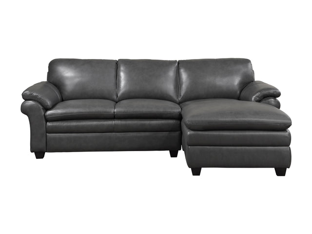 Exton Gray 2-Piece Sectional Right Chaise - Ornate Home