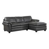 Exton Gray 2-Piece Sectional Right Chaise - Ornate Home