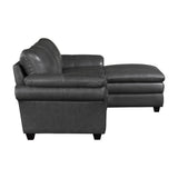 Exton Gray 2-Piece Sectional Right Chaise - Ornate Home
