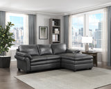 Exton Gray 2-Piece Sectional Right Chaise - Ornate Home