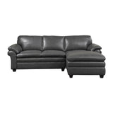 Exton Gray 2-Piece Sectional Right Chaise - Ornate Home