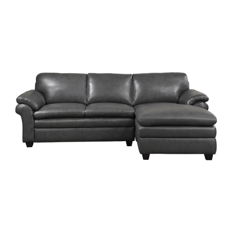 Exton Gray 2-Piece Sectional Right Chaise - Ornate Home
