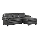 Exton Gray 2-Piece Sectional Right Chaise - Ornate Home