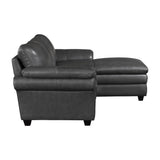 Exton Gray 2-Piece Sectional Right Chaise - Ornate Home