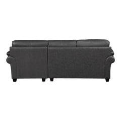 Exton Gray 2-Piece Sectional Right Chaise - Ornate Home