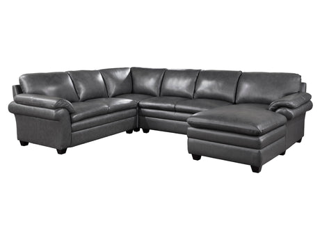 Exton Gray 4-Piece Sectional Right Chaise - Ornate Home