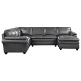 Exton Gray 4-Piece Sectional Right Chaise - Ornate Home