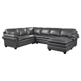 Exton Gray 4-Piece Sectional Right Chaise - Ornate Home