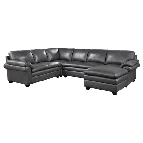 Exton Gray 4-Piece Sectional Right Chaise - Ornate Home