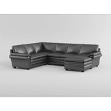 Exton Gray 4-Piece Sectional Right Chaise - Ornate Home