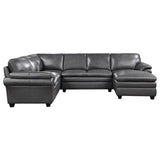 Exton Gray 4-Piece Sectional Right Chaise - Ornate Home