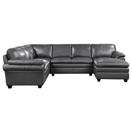 Exton Gray 4-Piece Sectional Right Chaise - Ornate Home