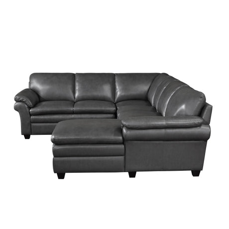 Exton Gray 4-Piece Sectional Right Chaise - Ornate Home