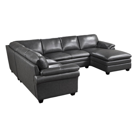 Exton Gray 4-Piece Sectional Right Chaise - Ornate Home