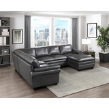 Exton Gray 4-Piece Sectional Right Chaise - Ornate Home