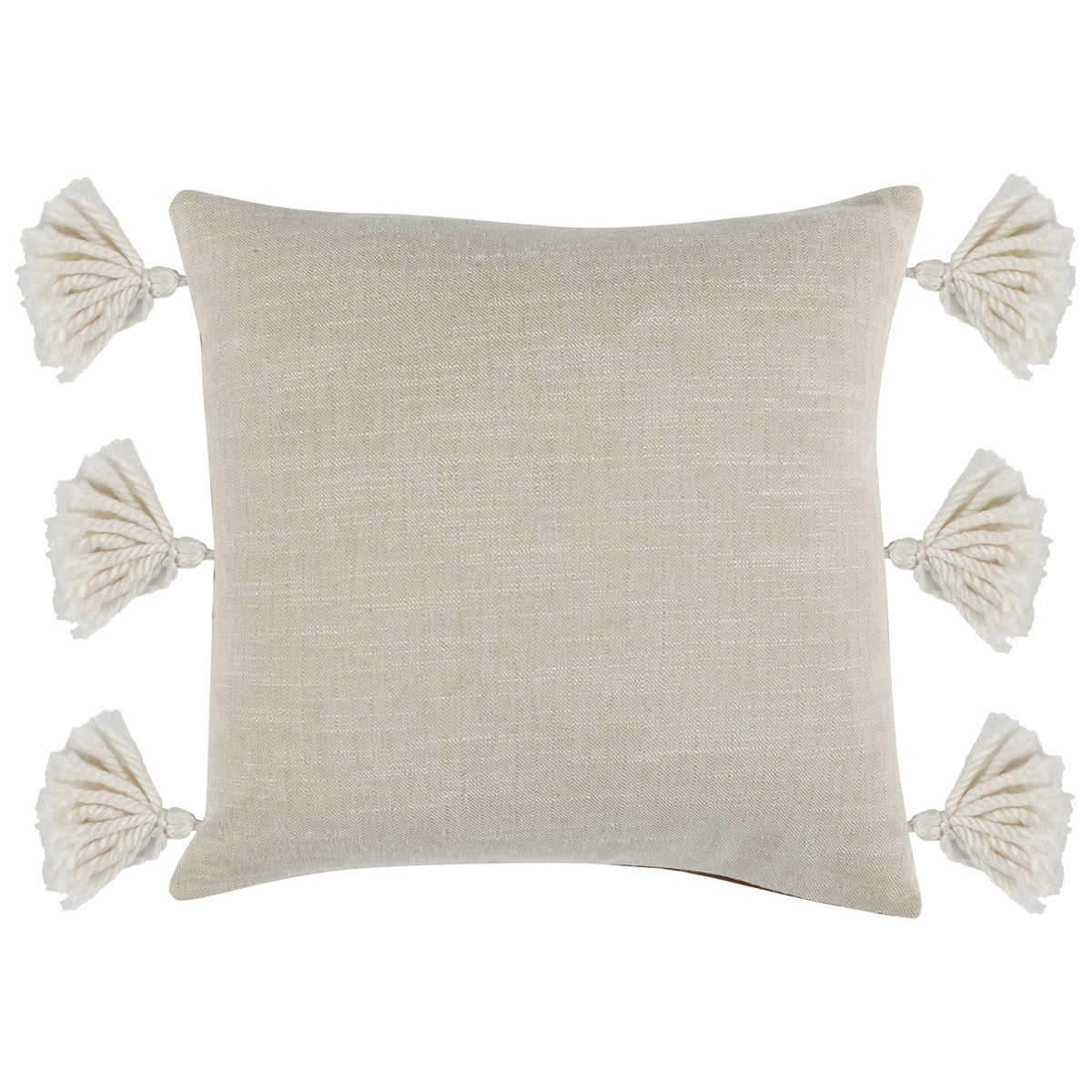 Ezekiel Brown 18"x18" Vegan Leather Throw Pillow (Set of 2)