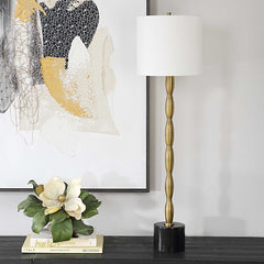 Ezra Brass Buffet Lamp - Ornate Home