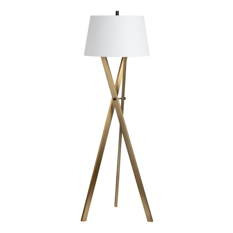 Ezra Brass Floor Lamp - Ornate Home