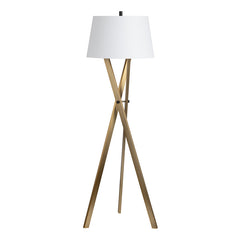 Ezra Brass Floor Lamp - Ornate Home