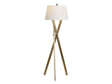 Ezra Brass Floor Lamp - Ornate Home