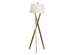 Ezra Brass Floor Lamp - Ornate Home