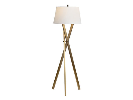 Ezra Brass Floor Lamp - Ornate Home