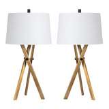 Ezra Brass Table Lamp (Set of 2) - Ornate Home