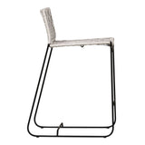 Ezra Gray/Black Outdoor Counter Stool - Ornate Home