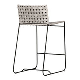 Ezra Gray/Black Outdoor Counter Stool - Ornate Home